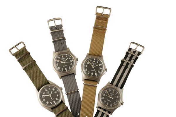 FOUR MILITARY WATCHES BY PRECISTA (FAT BOY), CWC & PULSAR