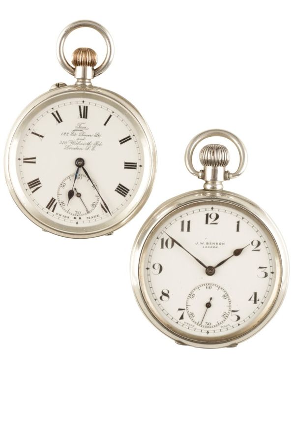 J.W. BENSON SILVER CASED GENTLEMAN'S POCKET WATCH