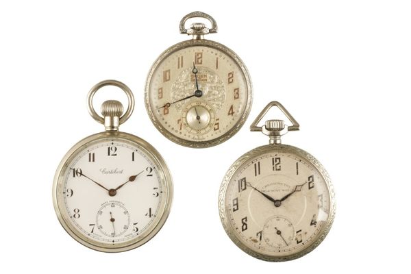 GRUEN SILVER PLATED GENTLEMAN'S POCKET WATCH