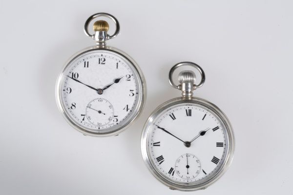 SELEX SILVER CASED OPEN FACE GENTLEMAN'S POCKET WATCH