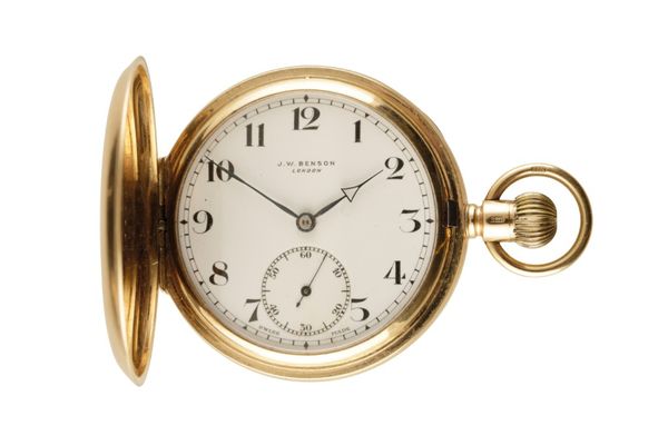 9CT GOLD FULL HUNTER GENTLEMAN'S POCKET WATCH