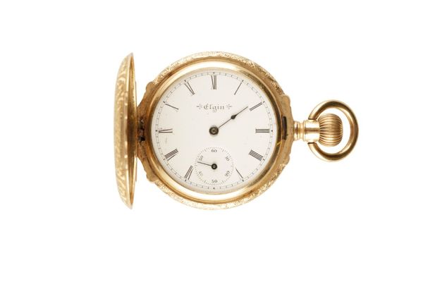 ELGIN 14CT GOLD GENTLEMAN'S POCKET WATCH