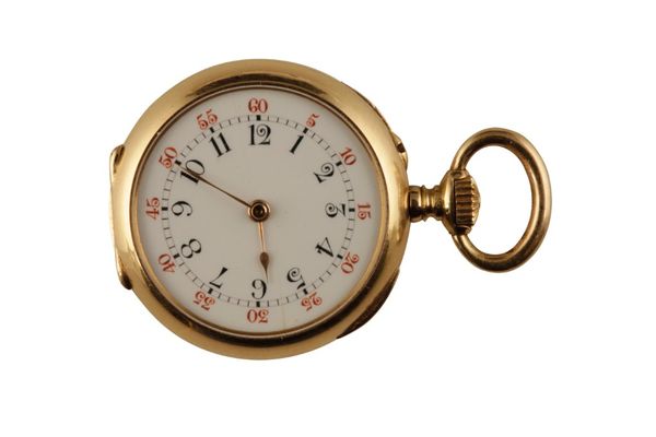 HIRSBRUNNER & CO OF SHANGHAI 18CT GOLD FOB WATCH