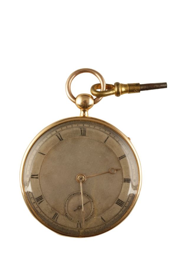 LEROY & FILS OF PARIS GOLD OPEN FACE POCKET WATCH