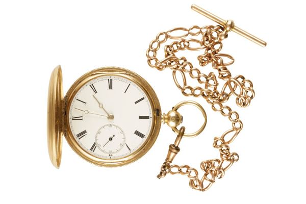 18CT GOLD FULL HUNTER POCKET WATCH BY ROSKELL OF LONDON