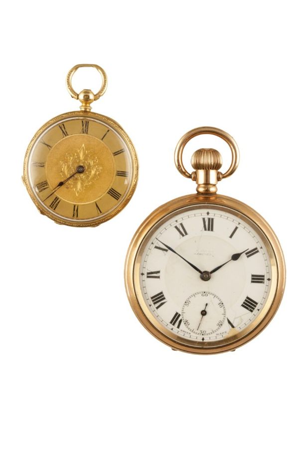 18CT GOLD OPEN FACE GENTLEMAN'S POCKET WATCH