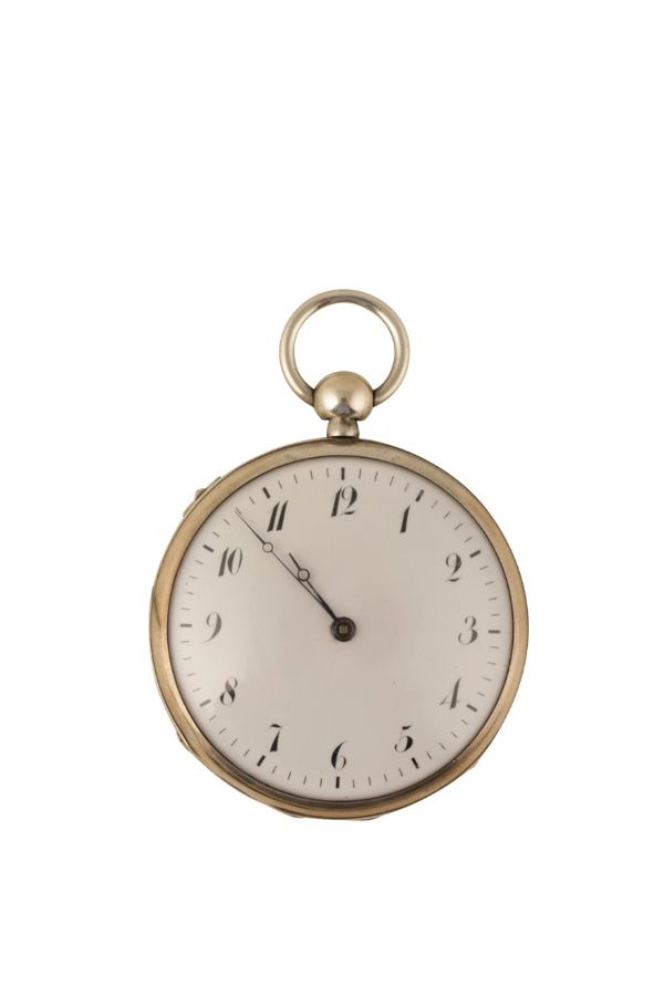 SILVER CASED VERGE REPEATER GENTLEMAN'S POCKET WATCH