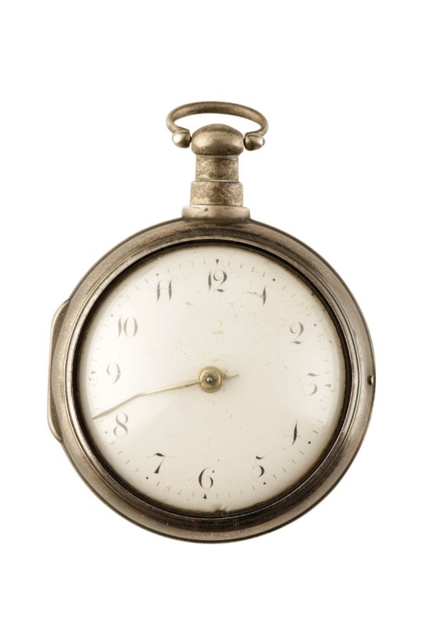 19TH CENTURY SILVER PAIR CASED GENTLEMAN'S POCKET WATCH