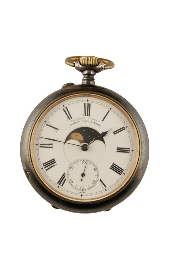 CONTINENTAL GUN METAL OPEN FACE POCKET WATCH