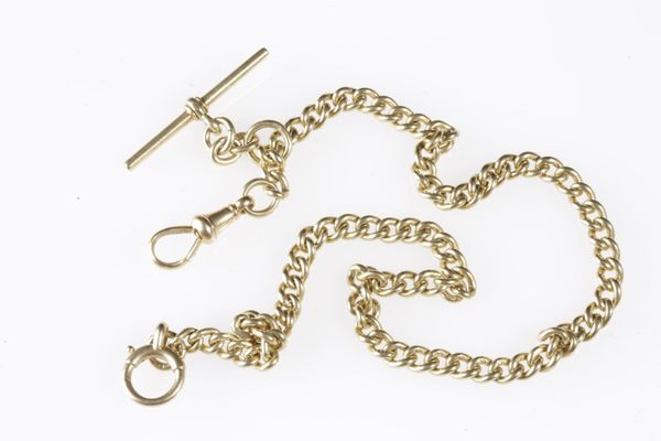 18CT GOLD CHAIN LINK POCKET WATCH CHAIN c.45g