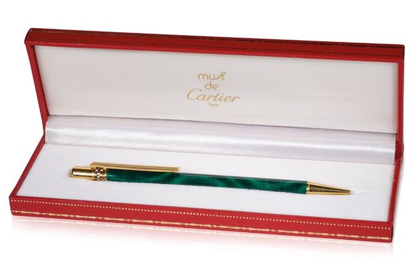 CARTIER: A "MUST DE CARTIER" BALLPOINT PEN