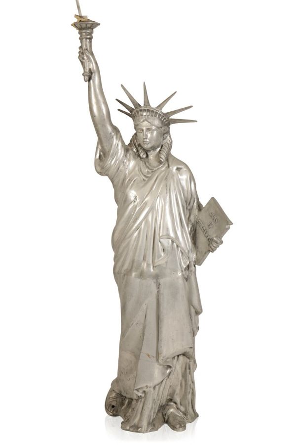 ALUMINIUM SCALE MODEL OF THE STATUE OF LIBERTY