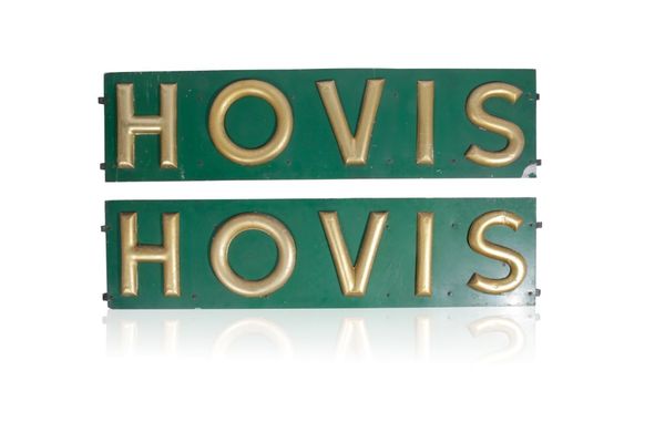 PAIR OF HOVIS ADVERTISING SIGNS