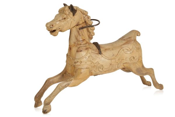 VICTORIAN PINE CAROUSEL HORSE