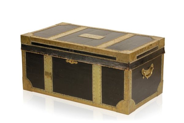 ROYAL INTEREST: A TRUNK BELONGING TO H.R.H. THE DUKE OF CUMBERLAND K.G.