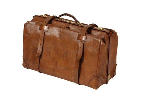 GLADSTONE TYPE LEATHER HOLDALL