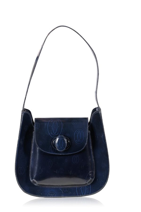 CARTIER NAVY BLUE HANDBAG