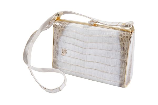 CATALAN GARCES: VINTAGE SNAKESKIN EVENING BAG