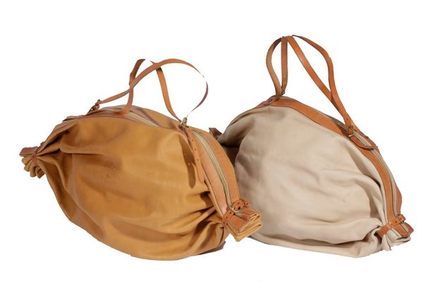 IL BISONTE, TWO 'CARAMELLA' SHOULDER BAGS