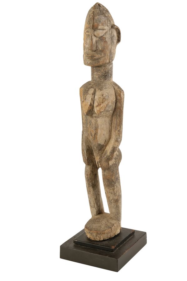 LATE 19TH CENTURY FEMALE CARVED WOOD DOGON FIGURE