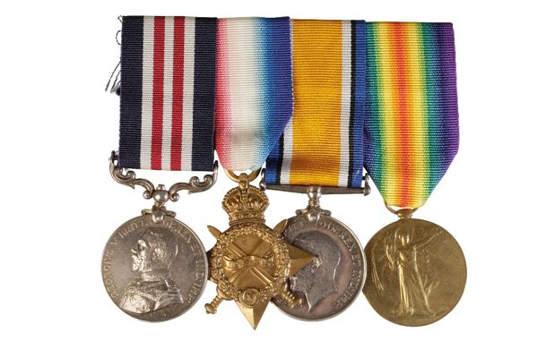 MILITARY MEDAL 1914/15 TRIO to 52031 Pte W Jones