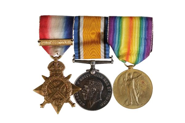 1914 STAR & BAR TRIO to 3-1040 Pte. H. Proctor