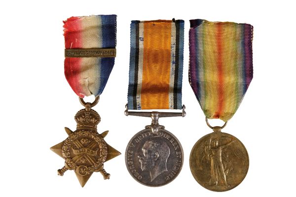 1914 STAR & BAR TRIO to 5058 Pte. J.W. Duncan