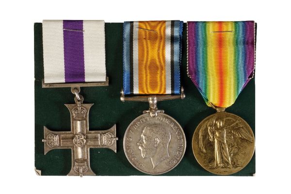 MILITARY CROSS AND PAIR to Lieut B J Harvey