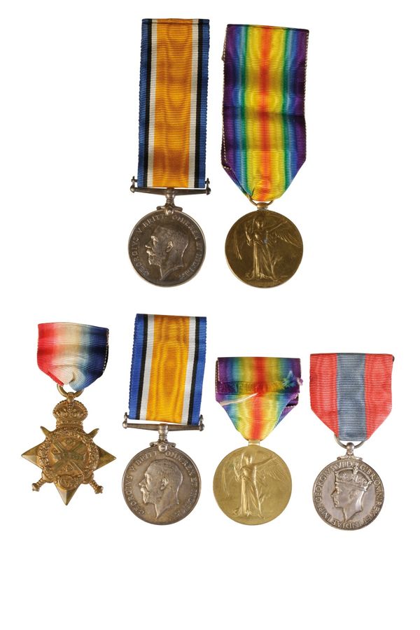 1914 STAR TRIO AND IMPERIAL SERVICE MEDAL