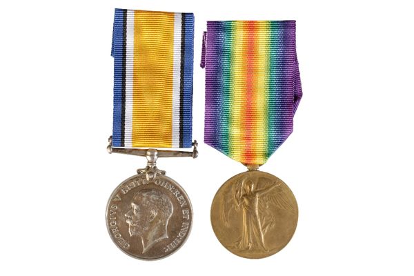 FOUR GREAT WAR MEDAL PAIRS Pair to 48519 Pte. W.W. Morris