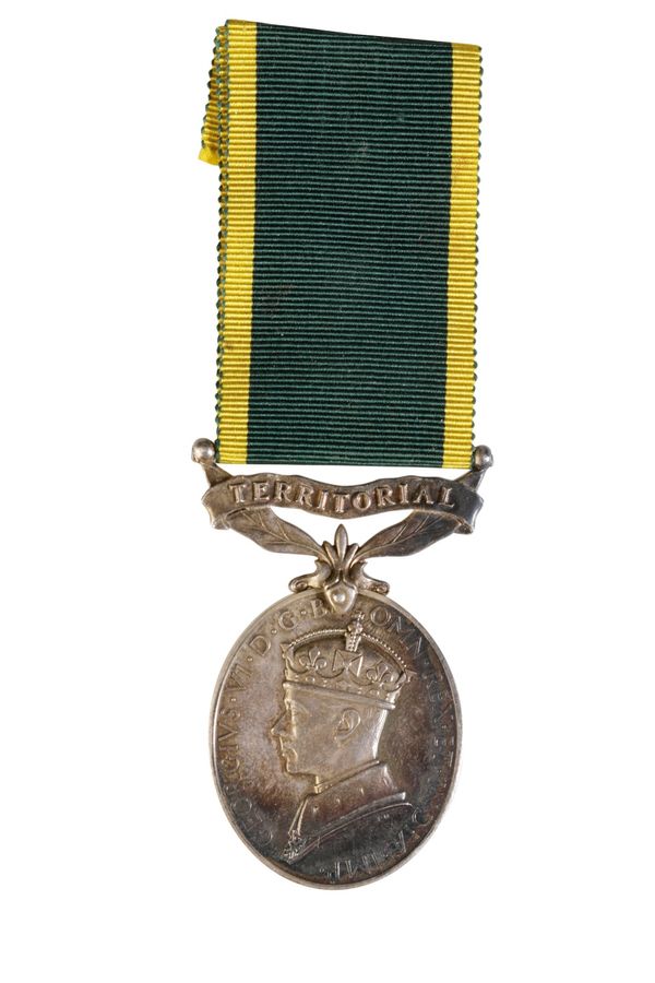 GEORGE VI TERRITORIAL EFFICIENCY MEDAL to 6089785 Pte A H J Jones