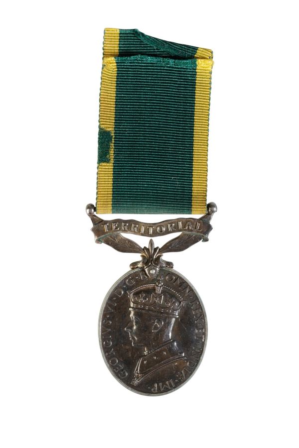 GEORGE VI TERRITORIAL EFFICIENCY MEDAL to 3315891 SIGMN J Dowling