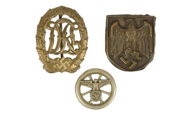 THREE ORIGINAL GERMAN BADGES