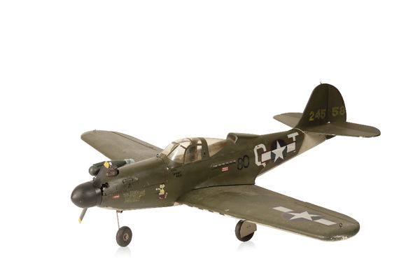 LARGE SCALE MODEL OF A BELL P-39 AIRACOBRA 'THE PANTIE BANDIT'