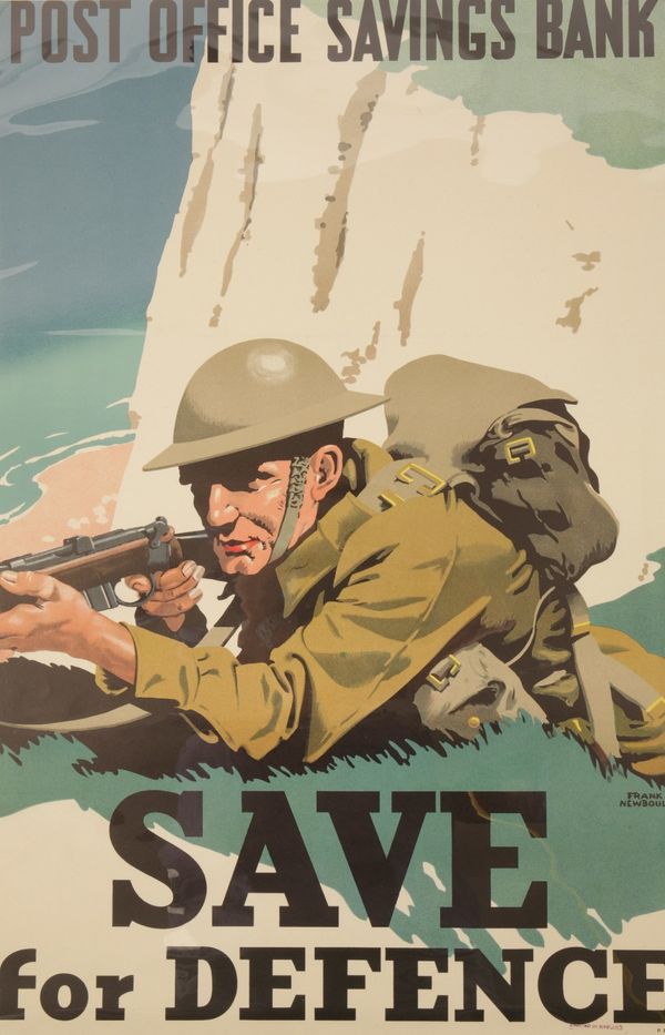 VINTAGE 'SAVE FOR DEFENCE' COLOURED POSTER