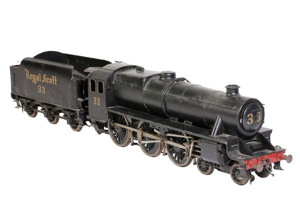 SCALE MODEL OF THE ROYAL SCOTT STEAM TRAIN AND TENDER