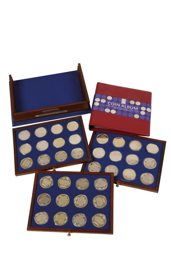SET OF THIRTY-SIX SILVER COINS