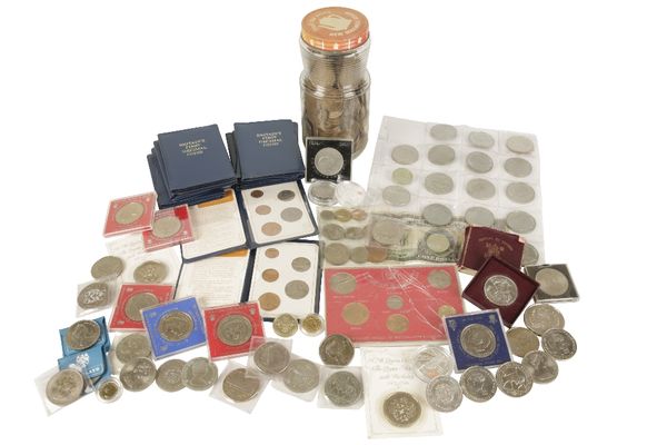 COLLECTION OF VARIOUS BRITISH COINS AND PROOF SETS