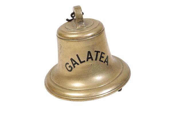 19TH CENTURY BRASS SHIPS BELL FROM THE GALLATEA