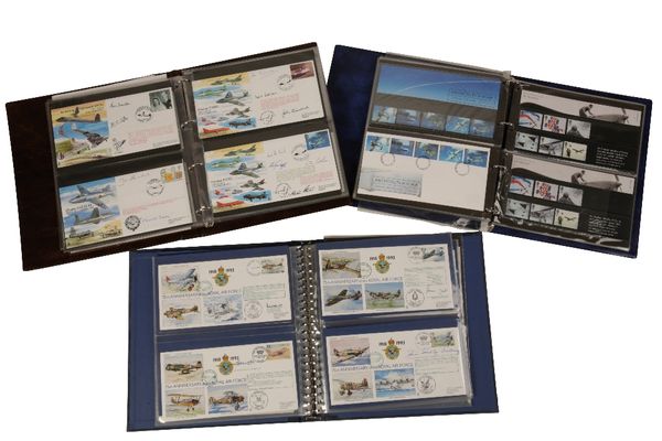 FIRST DAY COVERS: THE ROYAL AIR FORCE 75TH ANNIVERSARY SET
