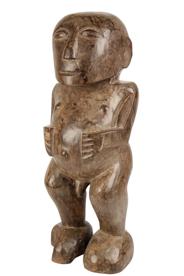 POLYNESIAN STYLE CARVED WOOD FIGURE