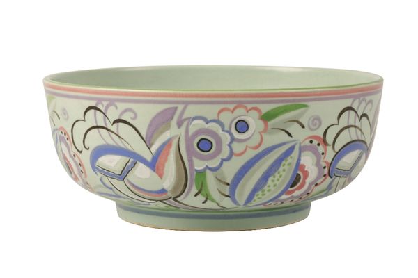 POOLE POTTERY: A FOOTED BOWL