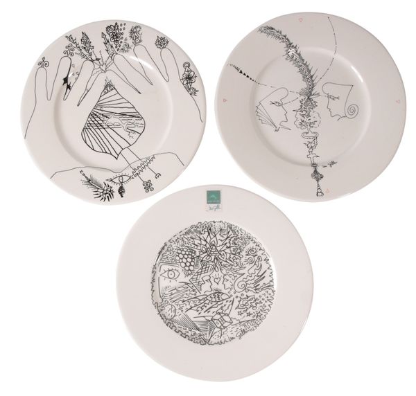 URI GELLER FOR POOLE POTTERY: THREE LIMITED EDITION "LIFESTYLE" CHARGERS