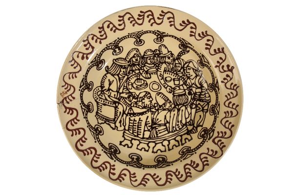 WETHERIGGS POTTERY: A SLIPWARE CHARGER