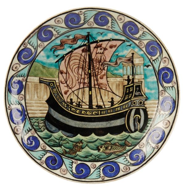 CHARLES PASSENGER FOR WILLIAM DE MORGAN: A CERAMIC DISH