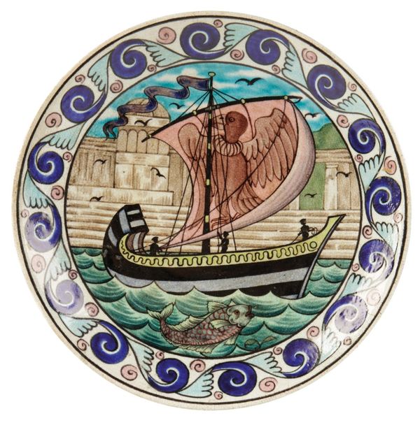 CHARLES PASSENGER FOR WILLIAM DE MORGAN: A CERAMIC DISH