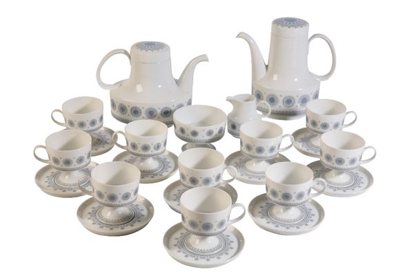 TAPIO WIRKKALA FOR ROSENTHAL: A STUDIO LINE "SNOWFLAKE" TEA AND COFFEE SET