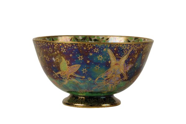 DAISY MAKEIG - JONES FOR WEDGWOOD: A FAIRYLAND LUSTRE FOOTED BOWL