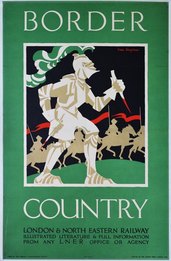 FREDA LINGSTROM (1893-1989): BORDER COUNTRY ADVERTISING POSTER