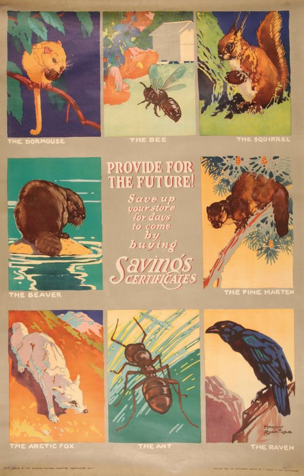 HARRY ROUNTREE (1876-1950): A NATIONAL SAVINGS ADVERTISING POSTER